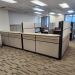 Teknion Tan Cubicle Systems Furniture Reception L-Suite Desk